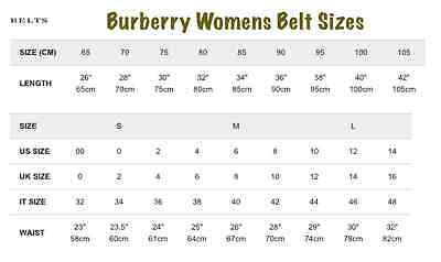 burberry belt size conversion|Burberry belts on sale.